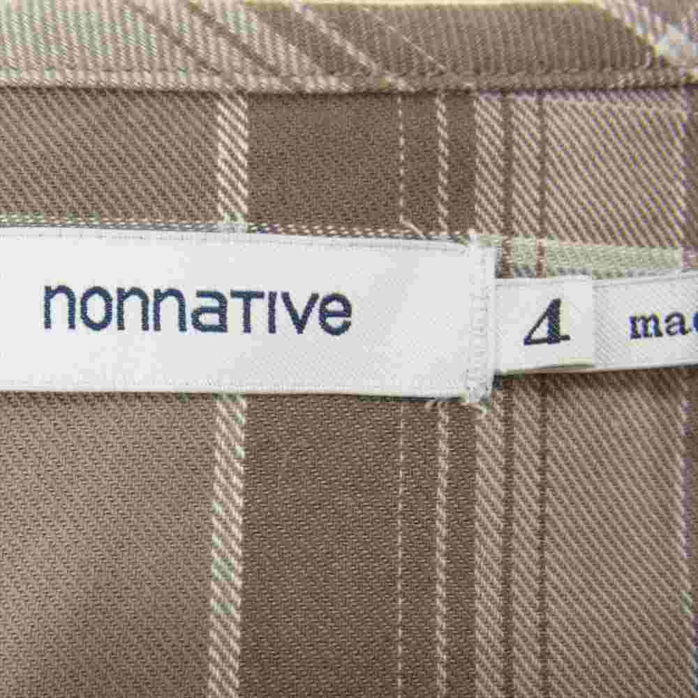 nonnative ノンネイティブ NN-SJ3904 未使用品 TRUCKER L/S SHIRT JACKET トラッカー 長袖 シャツ ジャケット ライトブラウン系 4【極上美品】【中古】