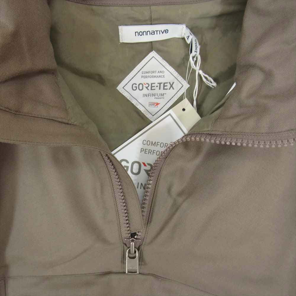 nonnative ノンネイティブ 21AW NN-J3911 STROLLER PULLOVER WOOL TWILL STRETCH WITH GORE-TEX INFINIUM ゴアテックス プルオーバー ベージュ系 4【新古品】【未使用】【中古】