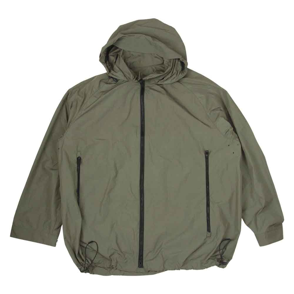 ATTACHMENT アタッチメント 20SS AB01-210 塩縮タスランナイロンタフタ スタンドカラーブルゾン カーキ系 2【美品】【中古】