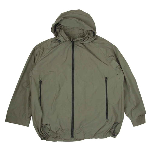ATTACHMENT アタッチメント 20SS AB01-210 塩縮タスランナイロンタフタ スタンドカラーブルゾン カーキ系 2【美品】【中古】
