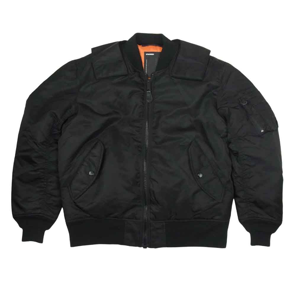 ATTACHMENT アタッチメント 20AW AB03-204 AVIREX アヴィレックス バックパックドッキング MA-1 ブラック系 1【美品】【中古】