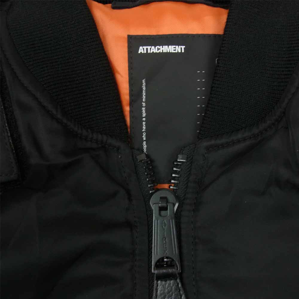 ATTACHMENT アタッチメント 20AW AB03-204 AVIREX アヴィレックス バックパックドッキング MA-1 ブラック系 1【美品】【中古】