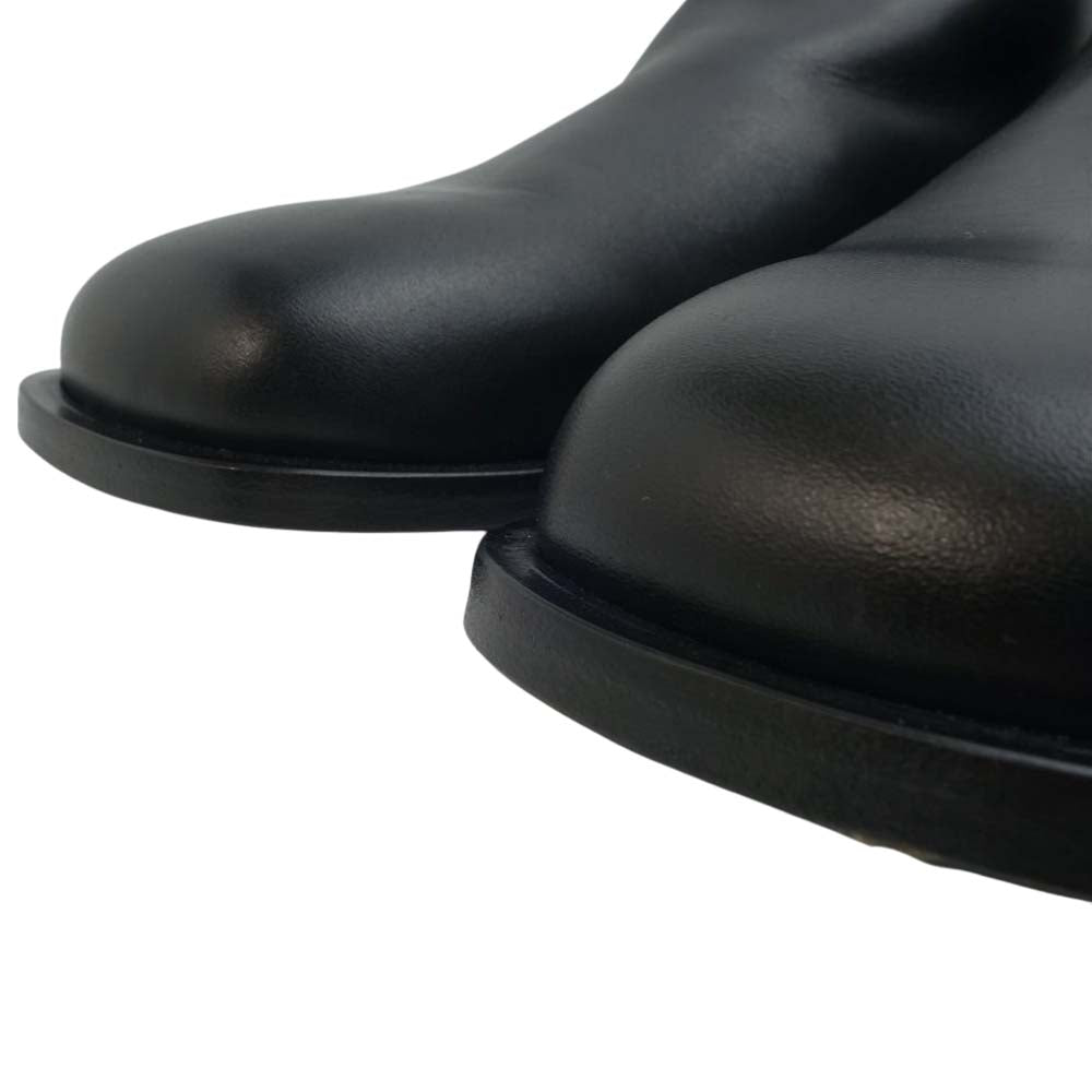 KAZUYUKI KUMAGAI ATTACHMENT カズユキクマガイアタッチメント 21SS KA11-023 COW LEATHER SLIP ON カウレザー スリッポン サボ ブラック系【極上美品】【中古】