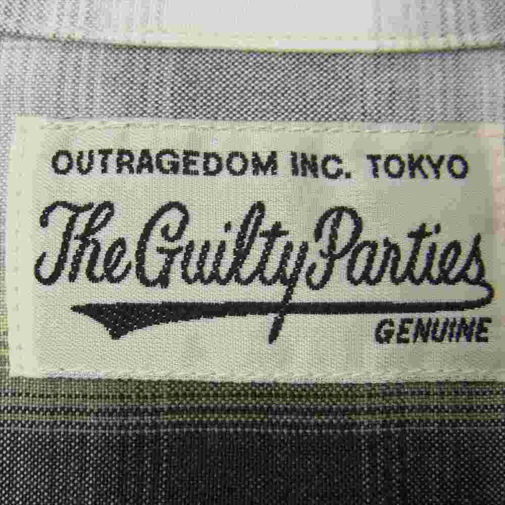 WACKO MARIA ワコマリア 21FW-WMS-OC03 OMBRAY CHECK OPEN COLLAR SHIRT オンブレ チェック オープンカラー 開襟 長袖 シャツ グリーン系 M【新古品】【未使用】【中古】