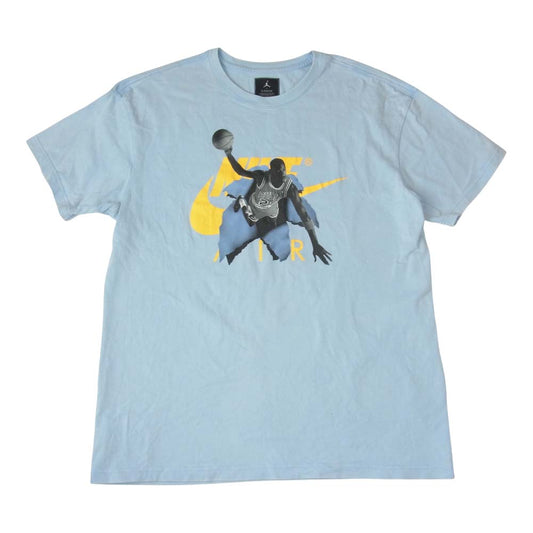 NIKE ナイキ 19SS JORDAN × UNION フォト オーバーサイズ Tシャツ ブルー系 L【中古】