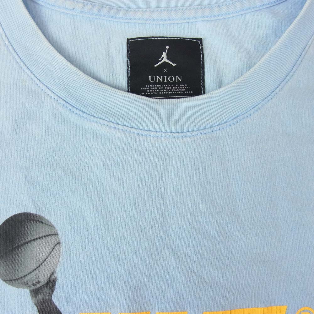 NIKE ナイキ 19SS JORDAN × UNION フォト オーバーサイズ Tシャツ ブルー系 L【中古】
