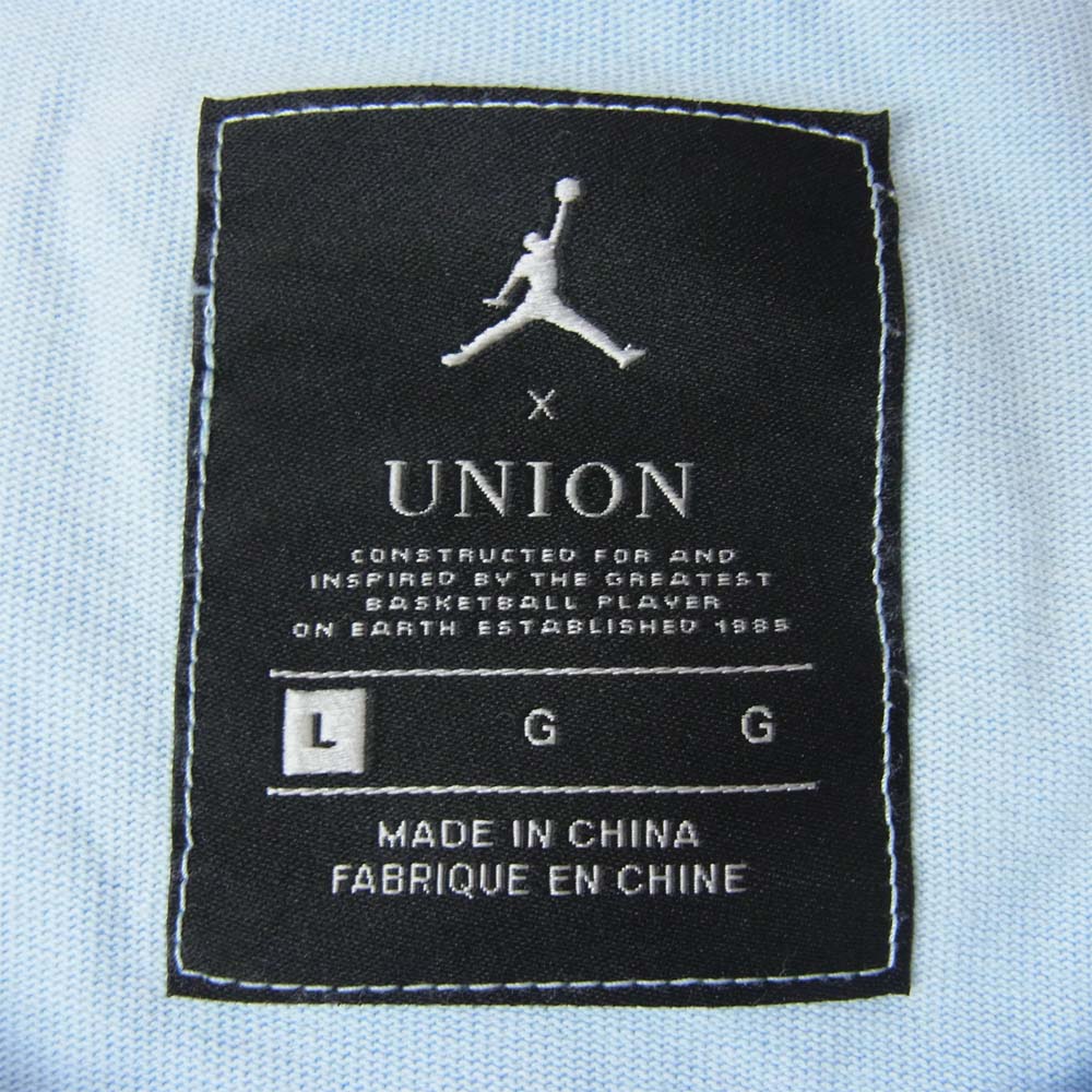 NIKE ナイキ 19SS JORDAN × UNION フォト オーバーサイズ Tシャツ ブルー系 L【中古】