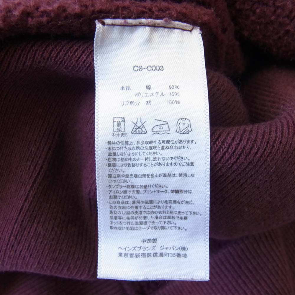Mr.GENTLEMAN ミスタージェントルマン × CHAMPION チャンピオン リバースウィーブ スウェット クルー エンジ系 L【中古】