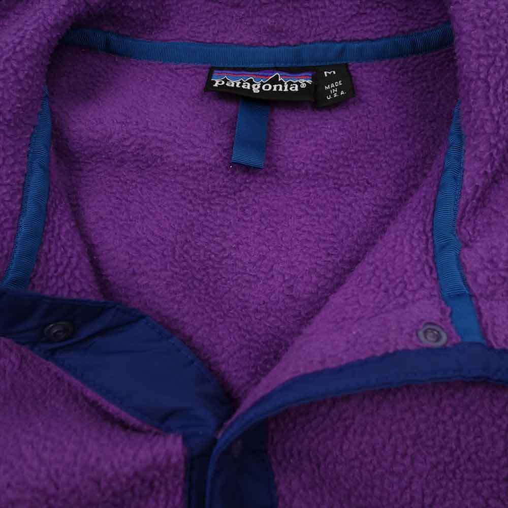 patagonia パタゴニア 92年 USA製 シンチラ スナップT プルオーバー フリース ジャケット M【中古】