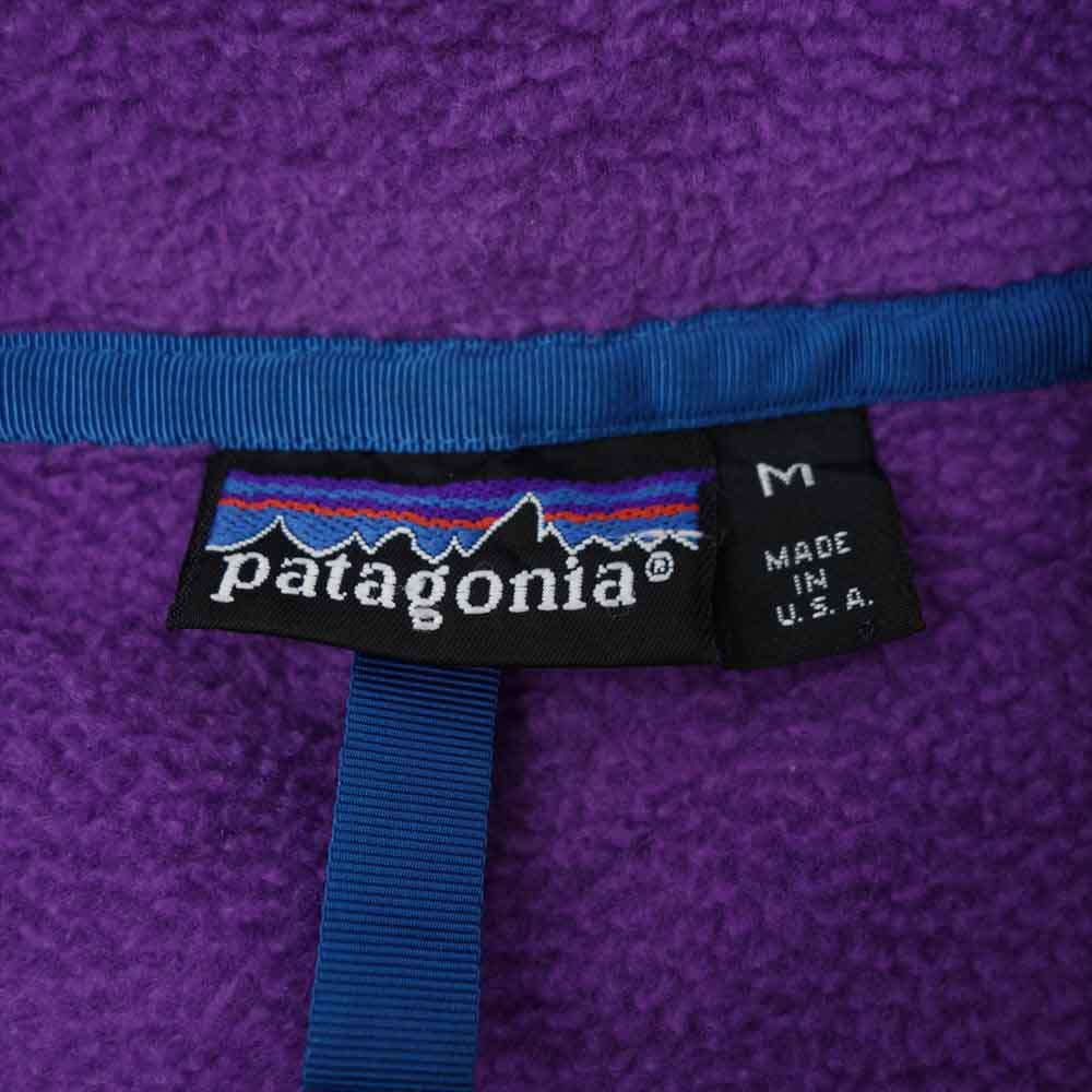 patagonia パタゴニア 92年 USA製 シンチラ スナップT プルオーバー フリース ジャケット M【中古】