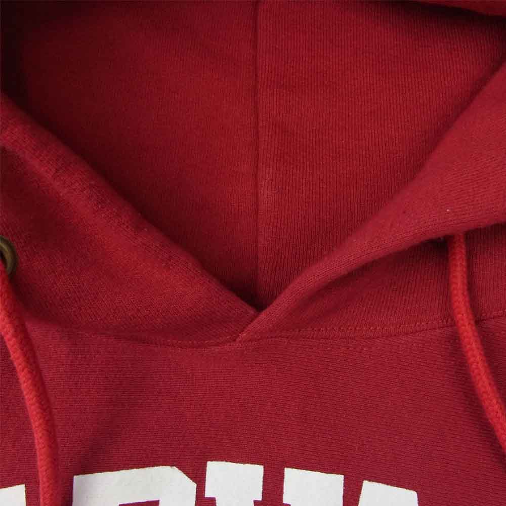 Champion チャンピオン C5-U101 USA製 単タグ復刻 HARVARD カレッジプリント リバースウィーブ スウェット パーカー レッド系 L【中古】