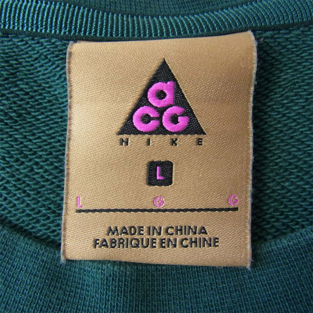 NIKE ナイキ AR8796-375 NSW Crew Fleece ACG クルーネック スウェット グリーン系 L【中古】