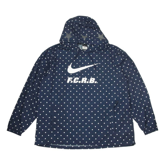 F.C.R.B. エフシーアールビー 15AW 789525-450 PACKABCE BIG ANORAK ドット柄 アノラック ジャケット ネイビー系 M【中古】