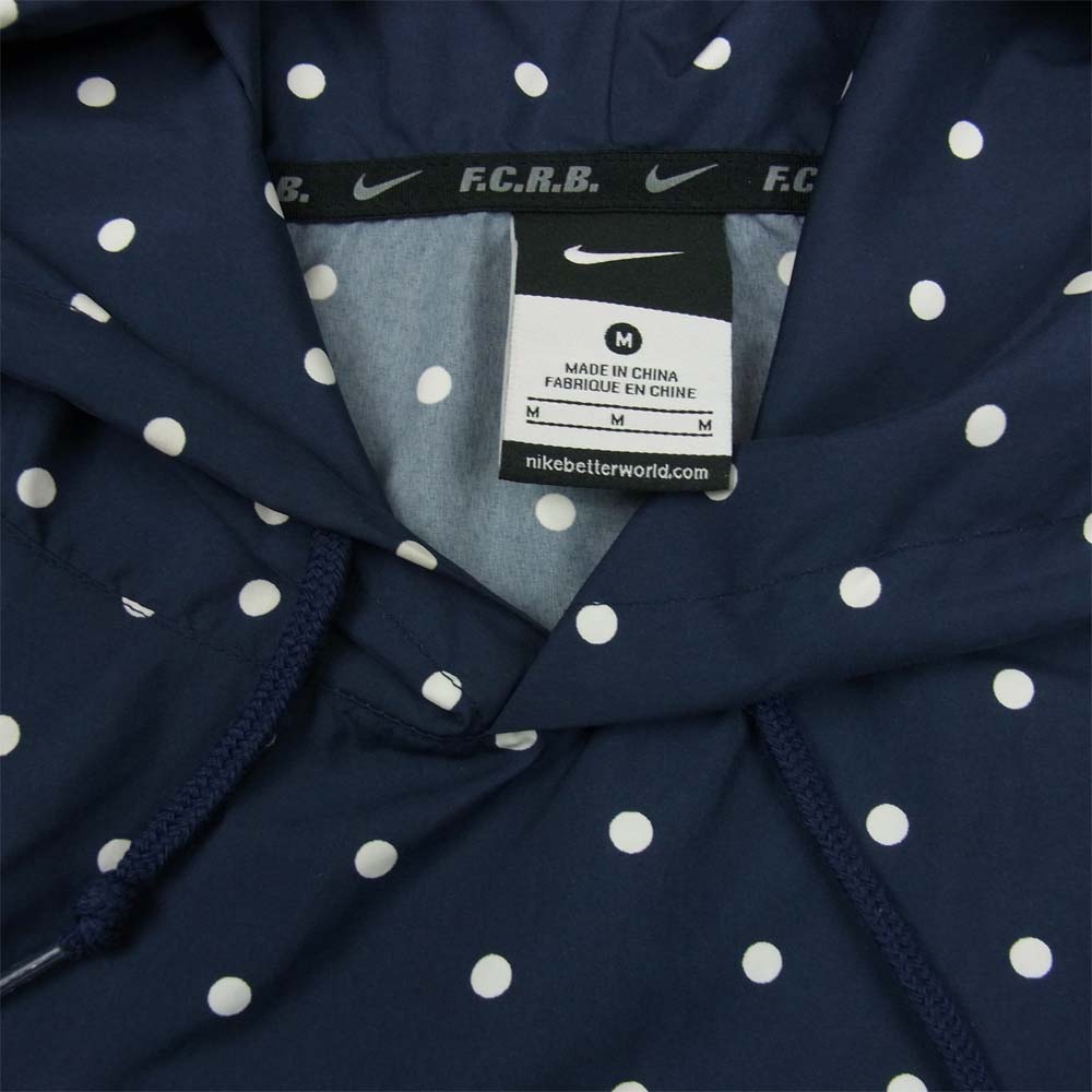 F.C.R.B. エフシーアールビー 15AW 789525-450 PACKABCE BIG ANORAK ドット柄 アノラック ジャケット ネイビー系 M【中古】