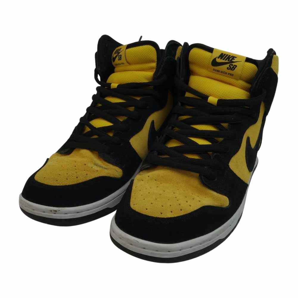 NIKE ナイキ DB1640-001 SB DUNK HIGH PRO スケートボーディング ダンク ハイ プロ スニーカー イエロー系 28.5cm【中古】