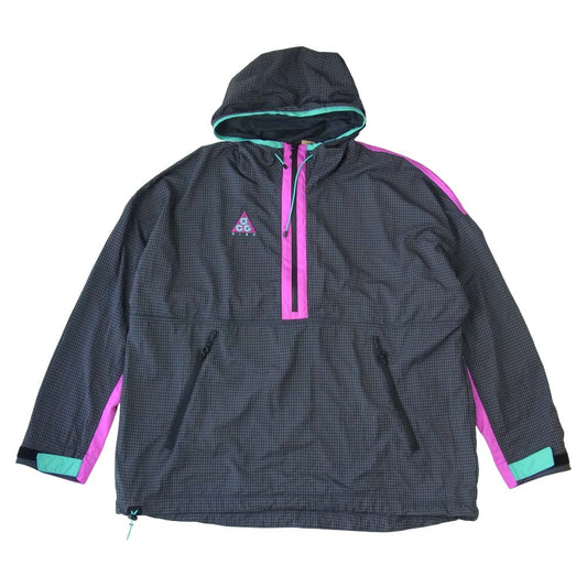 NIKE ナイキ 931907-060 Woven Hooded Jacket 90's 復刻 アノラック プルオーバー ジャケット マルチカラー系 L【中古】