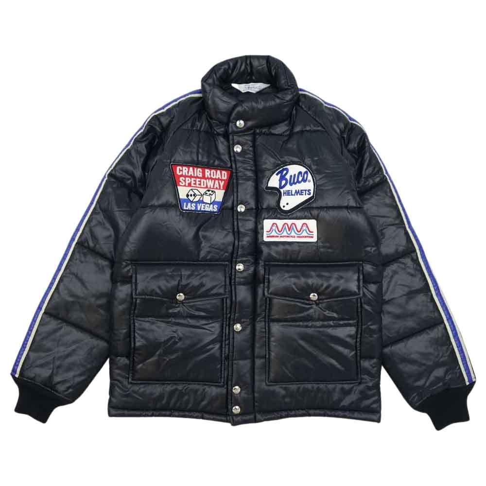 The REAL McCOY'S ザリアルマッコイズ BUCO ブコ レーシングジャケット 中綿 ジャケット ブラック系 S【中古】