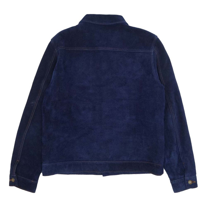 ワイツーレザー TB-140 SUEDE JACKET 1st タイプ スエード ジャケット ネイビー系 40【中古】