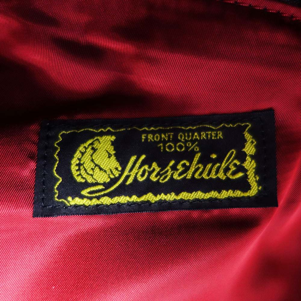ワイツーレザー HR-55 【訳有】茶芯 VINTAGE HORSE D-POCKET DOUBLE RIDERS ヴィンテージ ホースハイド Dポケット ダブル ライダース ブラック系 40【中古】