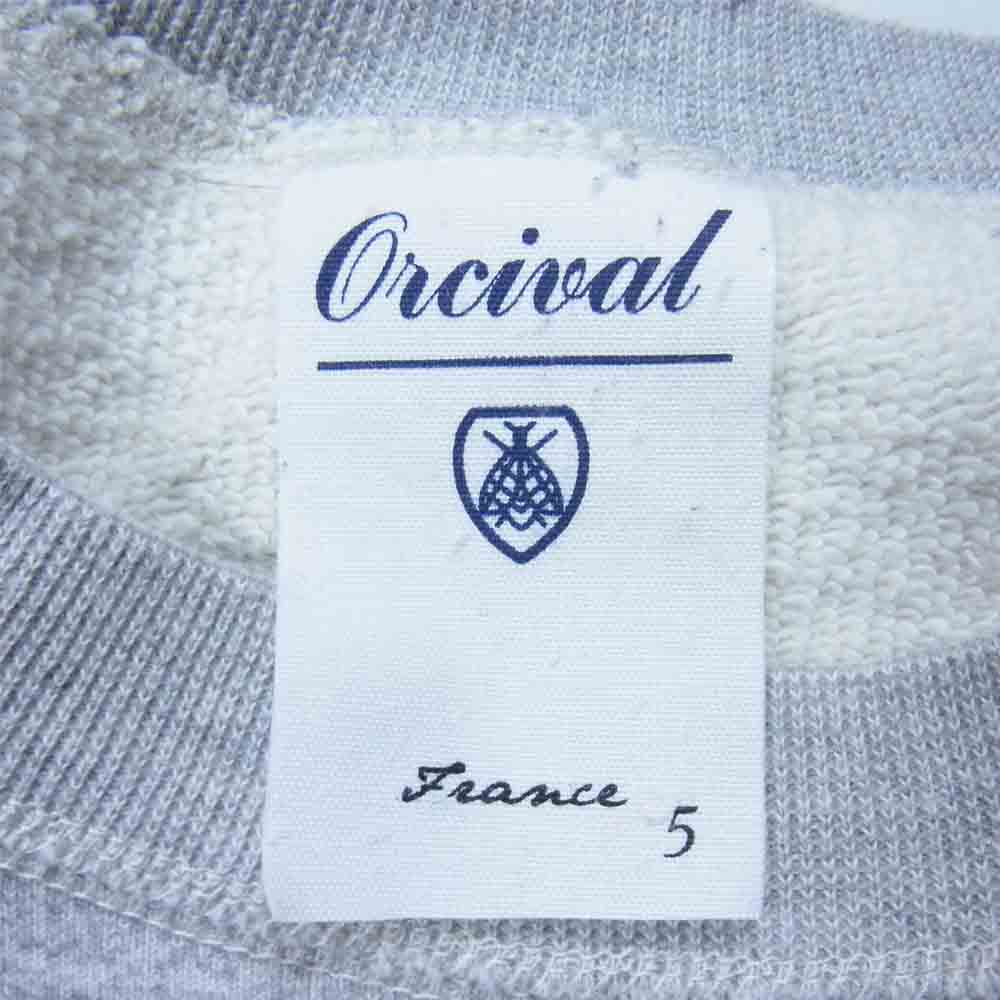ORCIVAL オーシバル 15A-AG-001 クルーネック スウェット トレーナー グレー系 5【中古】