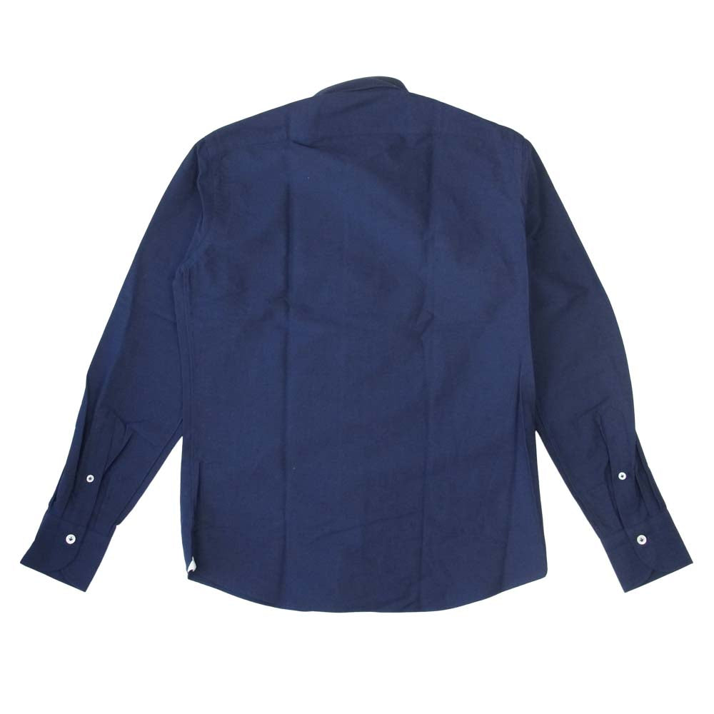 ジャンネット vinci fit wash ヴィンチフィット ロングスリーブ シャツ ネイビー系 37【新古品】【未使用】【中古】