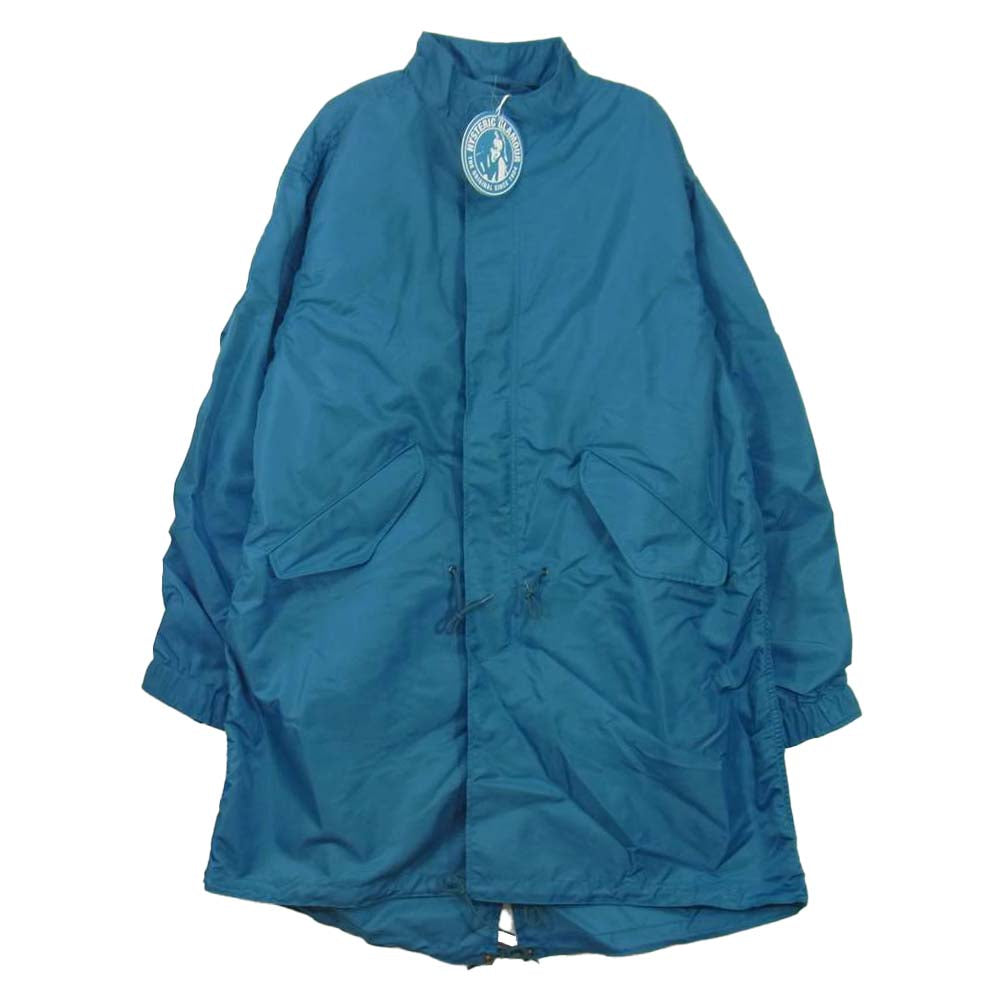 HYSTERIC GLAMOUR ヒステリックグラマー 02213AC02 HYS ロゴ M-65パーカ ターコイズ ブルー系 M【美品】【中古】