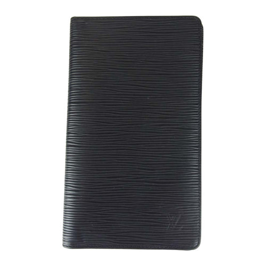 LOUIS VUITTON ルイ・ヴィトン M63732 07年製 エピ ノワール ポルト シェキエ カルト クレディ 二つ折り 長財布 札入れ ブラック系【中古】