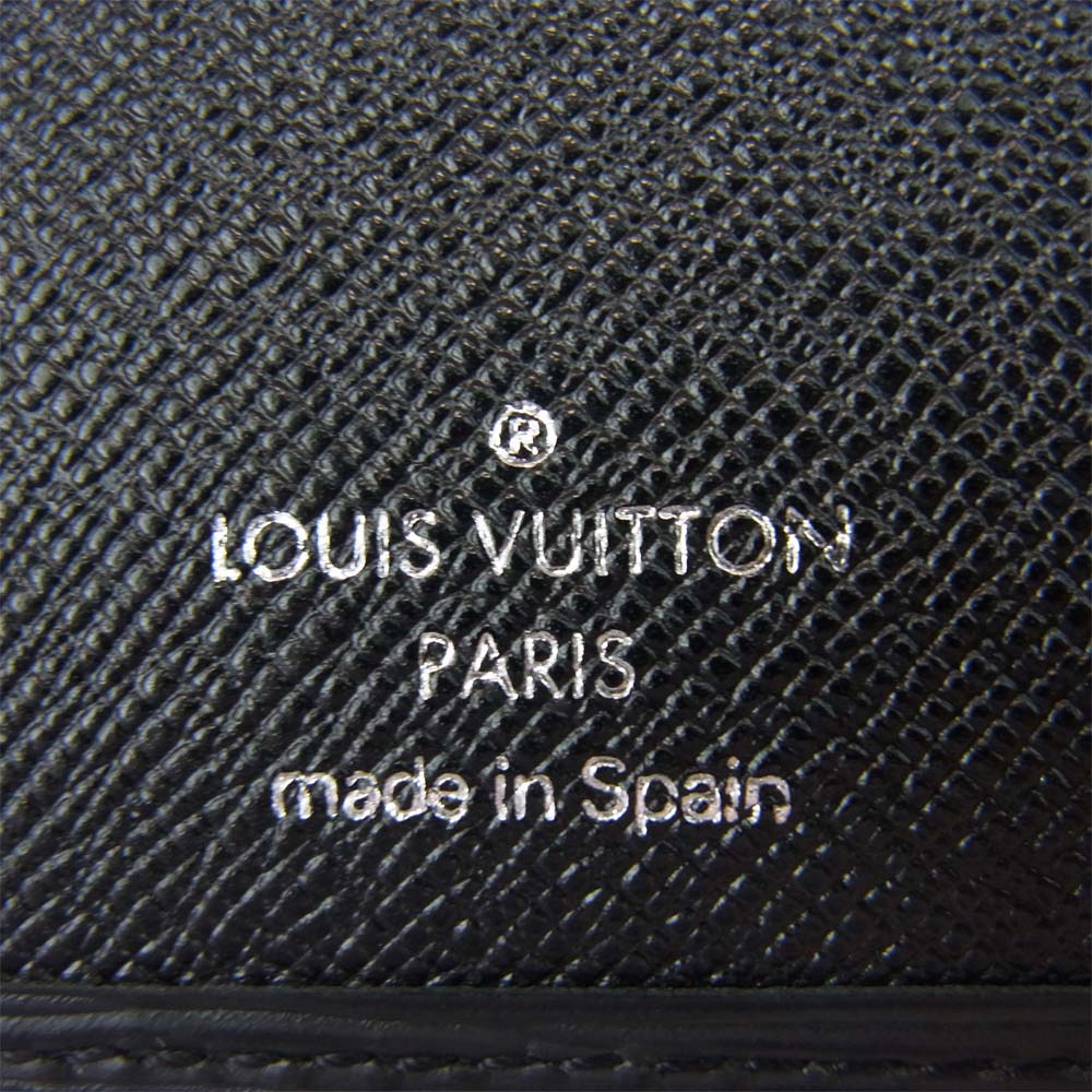 LOUIS VUITTON ルイ・ヴィトン M63732 07年製 エピ ノワール ポルト シェキエ カルト クレディ 二つ折り 長財布 札入れ ブラック系【中古】
