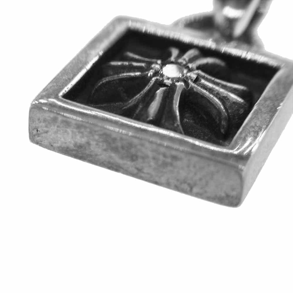 CHROME HEARTS クロムハーツ（原本無） FRAMED CH PLUS 1DIA フレームド CHプラス チャーム 1P ダイヤ シルバー系【中古】