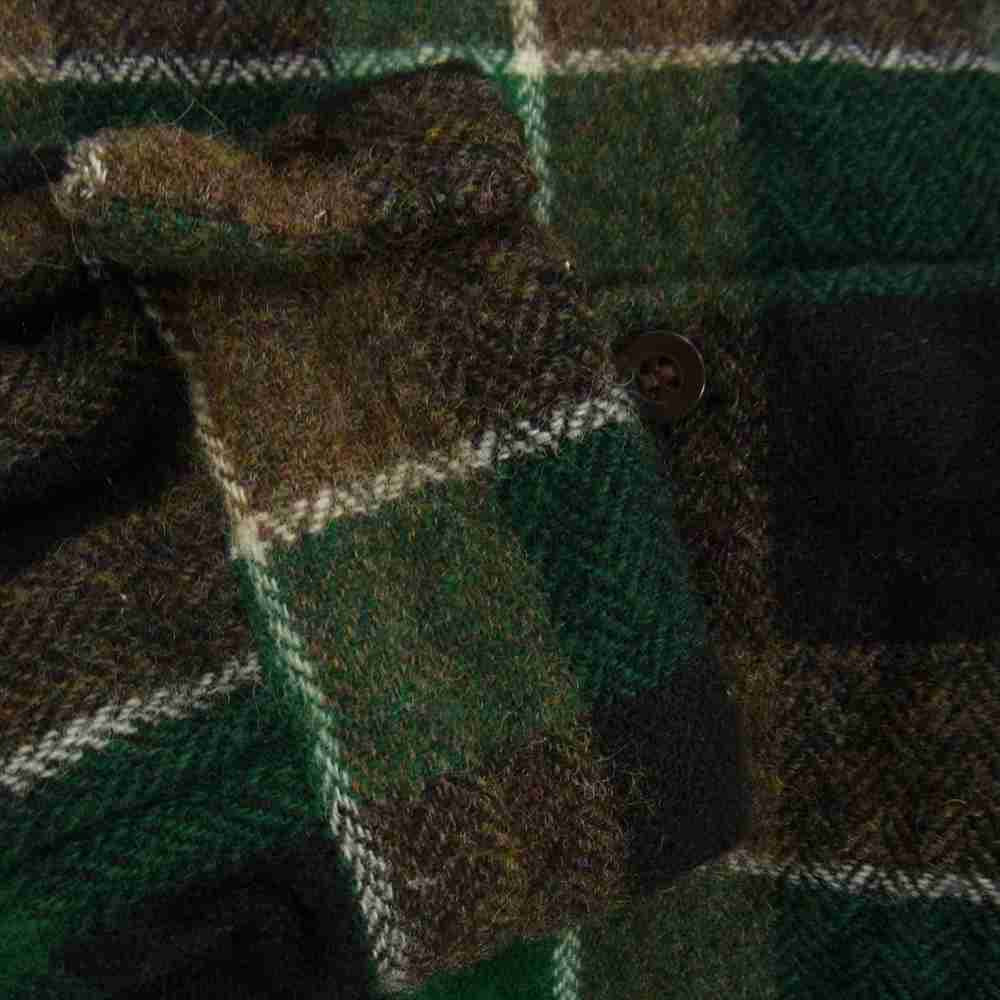 TENDERLOIN テンダーロイン T-WOOL CHECK SHT HB ウール チェック 長袖 シャツ M【中古】