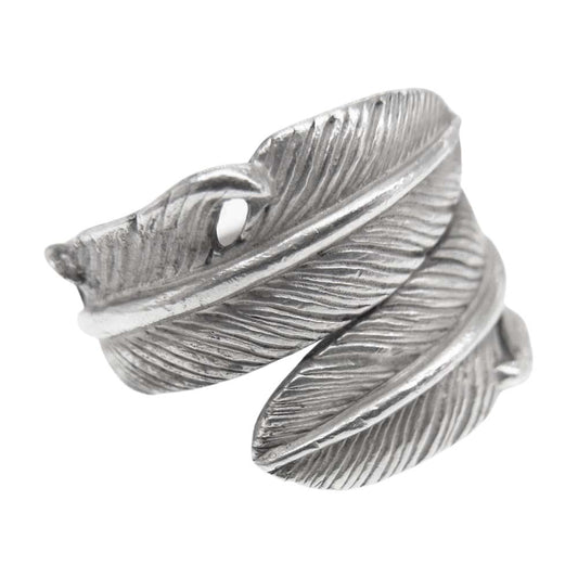 タディアンドキング ダブル フェザー リング シルバー系【中古】