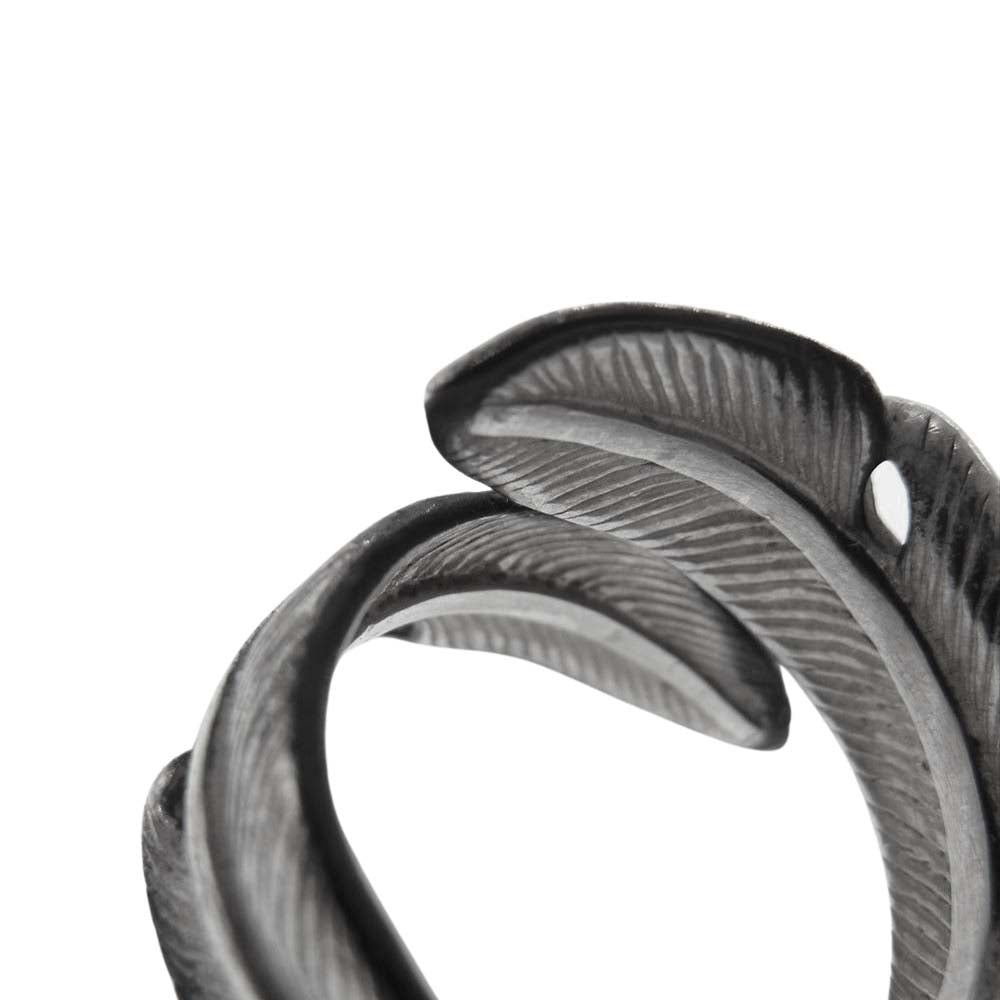 タディアンドキング ダブル フェザー リング シルバー系【中古】