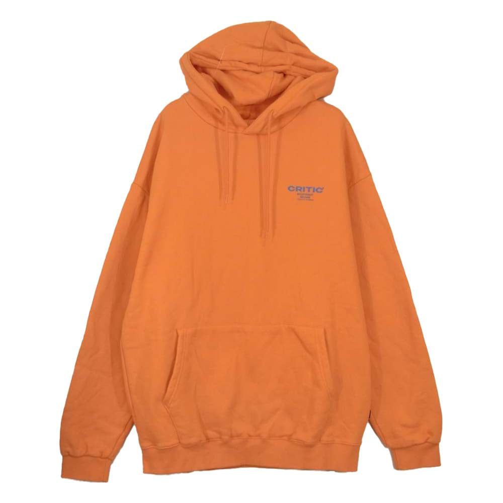クリティック ロゴ プリント パーカー オレンジ系 L【中古】