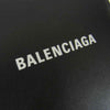 BALENCIAGA バレンシアガ 594693 1090 V 527545 ラウンドファスナー ジップ ロゴ 二つ折り 財布 ウォレット ブラック系【中古】