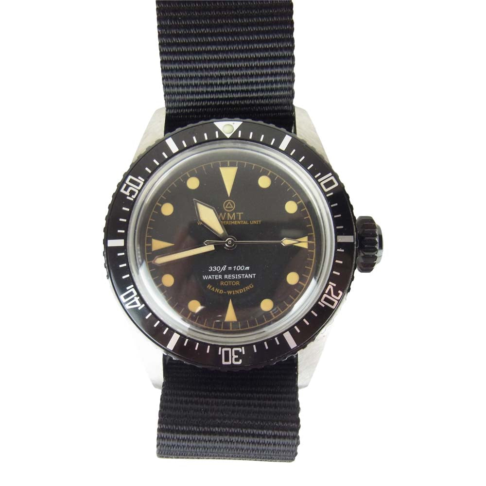 ダブルエムティー 1375 SEA-DIVER 自動巻 ウォッチ 腕時計 ブラック系【美品】【中古】