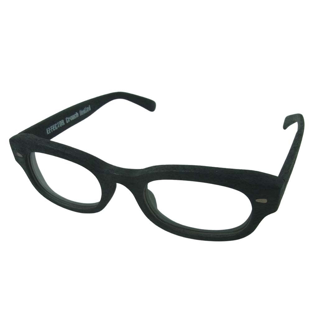 EFFECTOR エフェクター 未使用品 Crunch Limited 木目調 クランチウッド アイウェア メガネ ブラック系【極上美品】【中古】