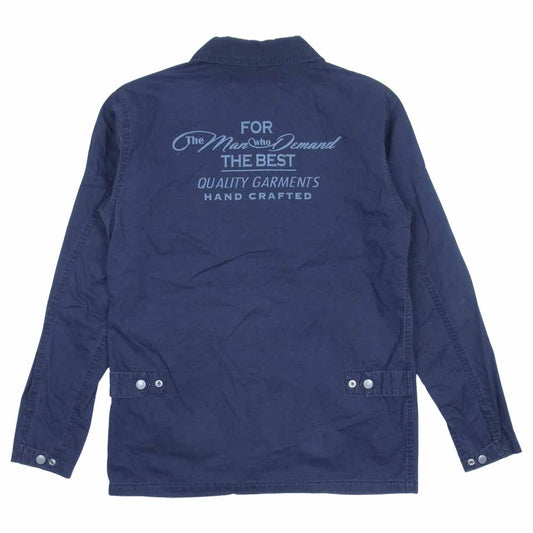 BACKBONE バックボーン BB14SS-B12 ロゴ刺繍 コーチジャケット 日本製 ブラック系 M【中古】