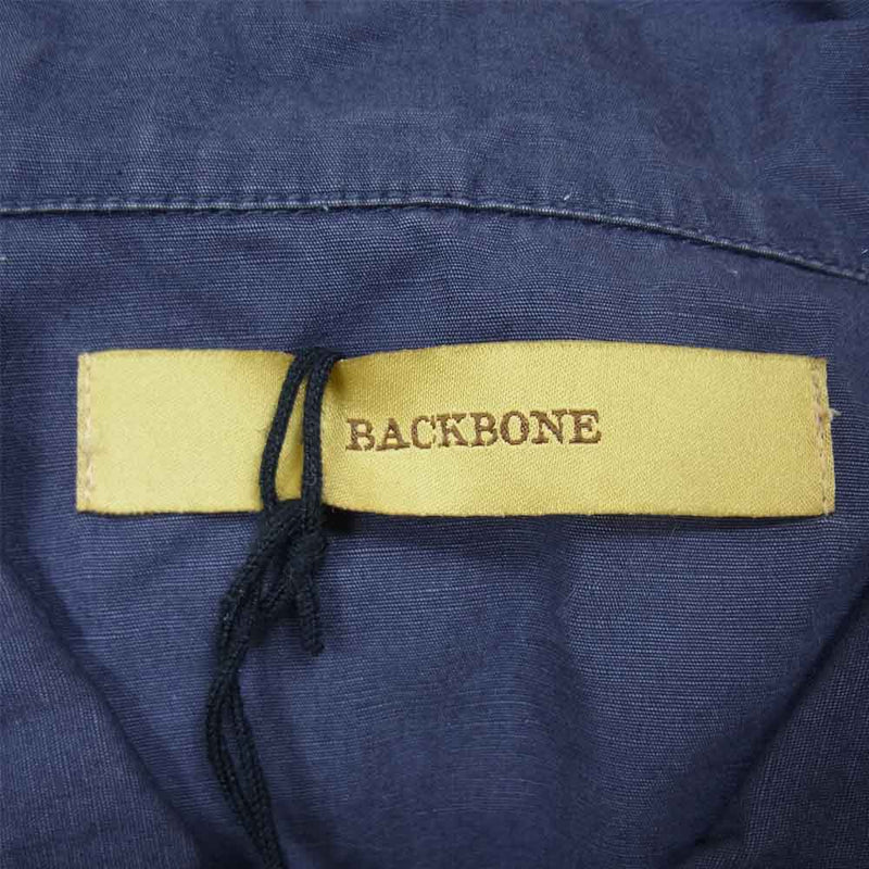BACKBONE バックボーン BB14SS-B12 ロゴ刺繍 コーチジャケット 日本製 ブラック系 M【中古】