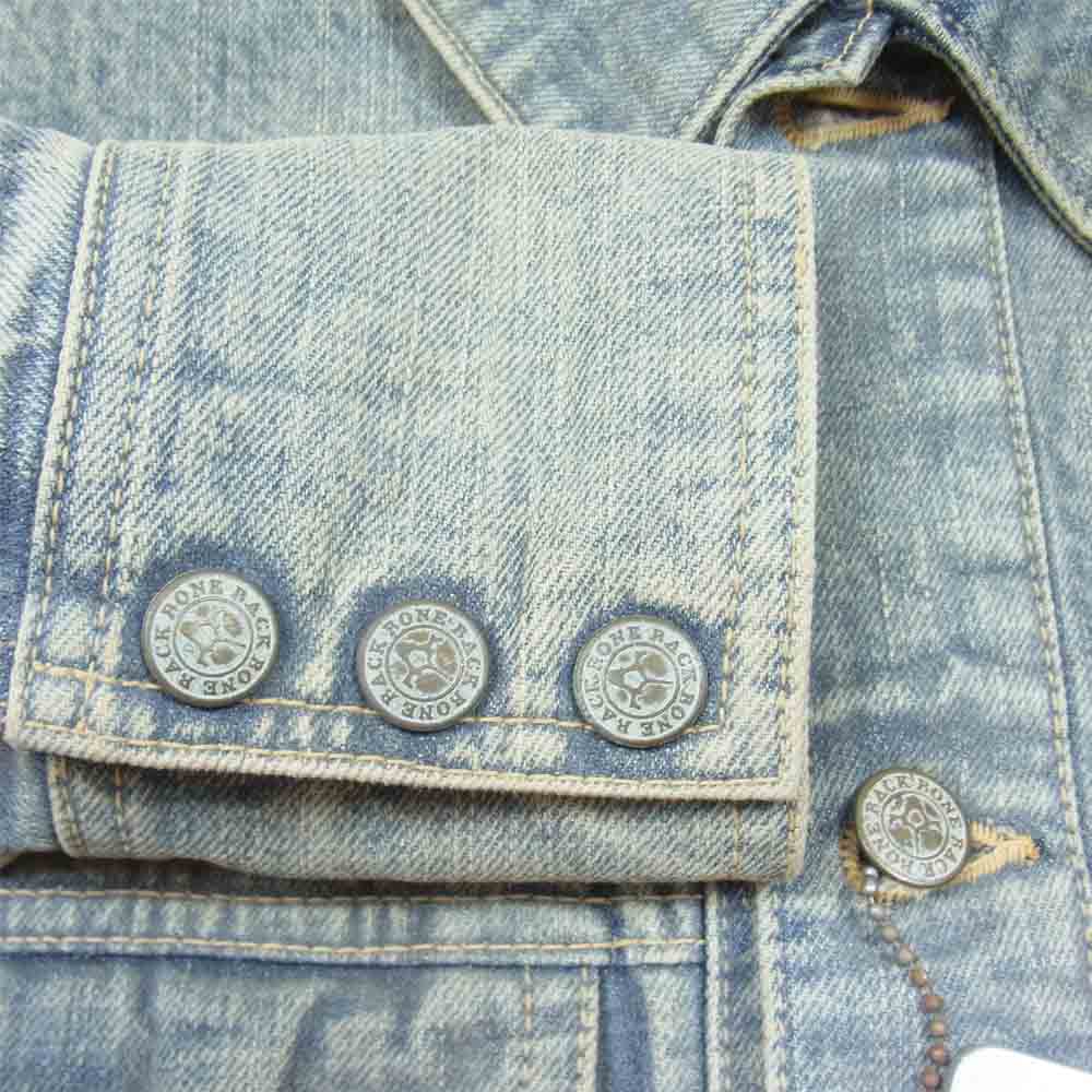 BACKBONE バックボーン BB10SS-DB20 バックスカル刺繍 デニム ジャケット インディゴブルー系 M【中古】