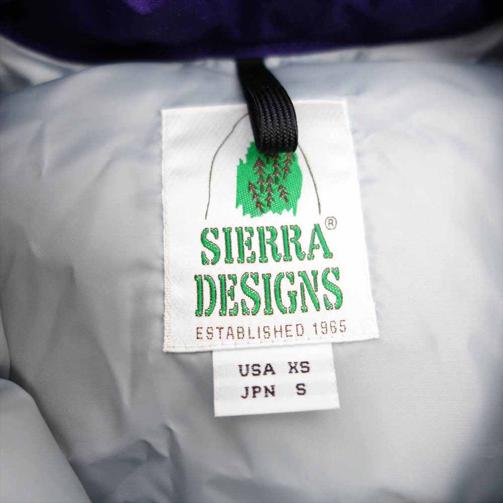 SIERRA DESIGNS シエラデザイン 1356 ×KAPTAIN SUNSHINE × BEAMS + キャプテンサンシャイン ビームスプラス ダウン ベスト パープル系 S【中古】
