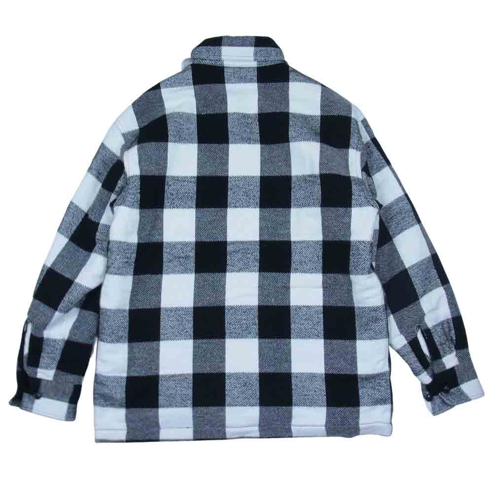 Ron Herman ロンハーマン 20AW 3220400296 Check Shirt Jacket 中綿キルティング ブロックチェック フランネル シャツ ジャケット ブラック系 S【中古】