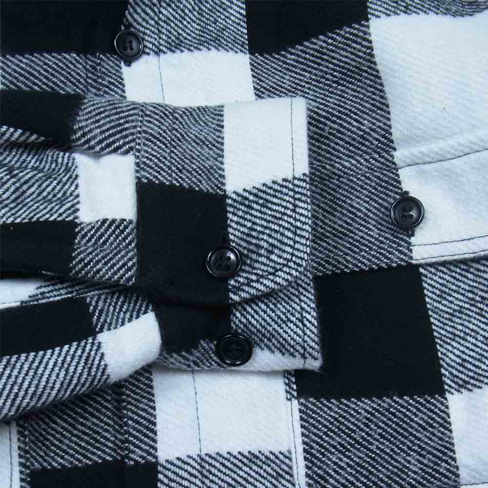 Ron Herman ロンハーマン 20AW 3220400296 Check Shirt Jacket 中綿キルティング ブロックチェック フランネル シャツ ジャケット ブラック系 S【中古】