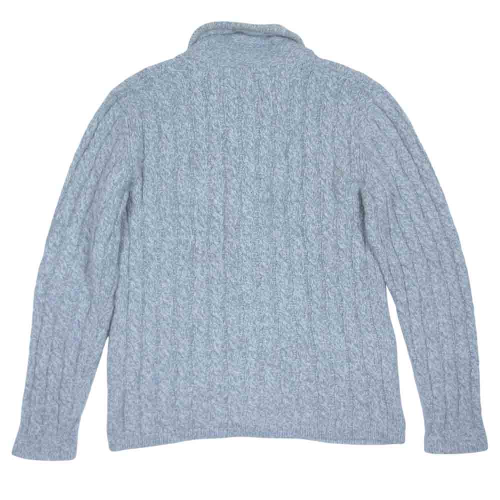 Ron Herman ロンハーマン カシミヤ100％ ウッドボタン ショールカラー ニット カーディガン グレー系 S【中古】