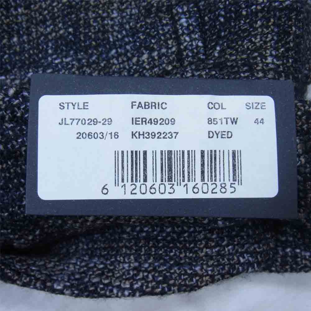 LARDINI ラルディーニ JL77029-29 国内正規品 6B ウール チェックベスト ブラック系 44【新古品】【未使用】【中古】