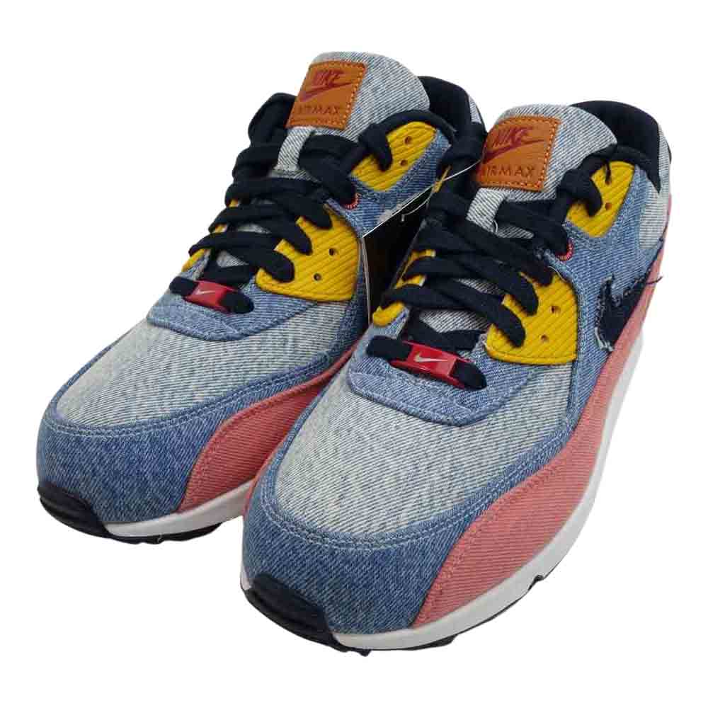 NIKE ナイキ 708279-988 × Levis BY YOU AIR MAX 90 リーバイス デニム ローカット スニーカー マルチカラー系 29cm【新古品】【未使用】【中古】