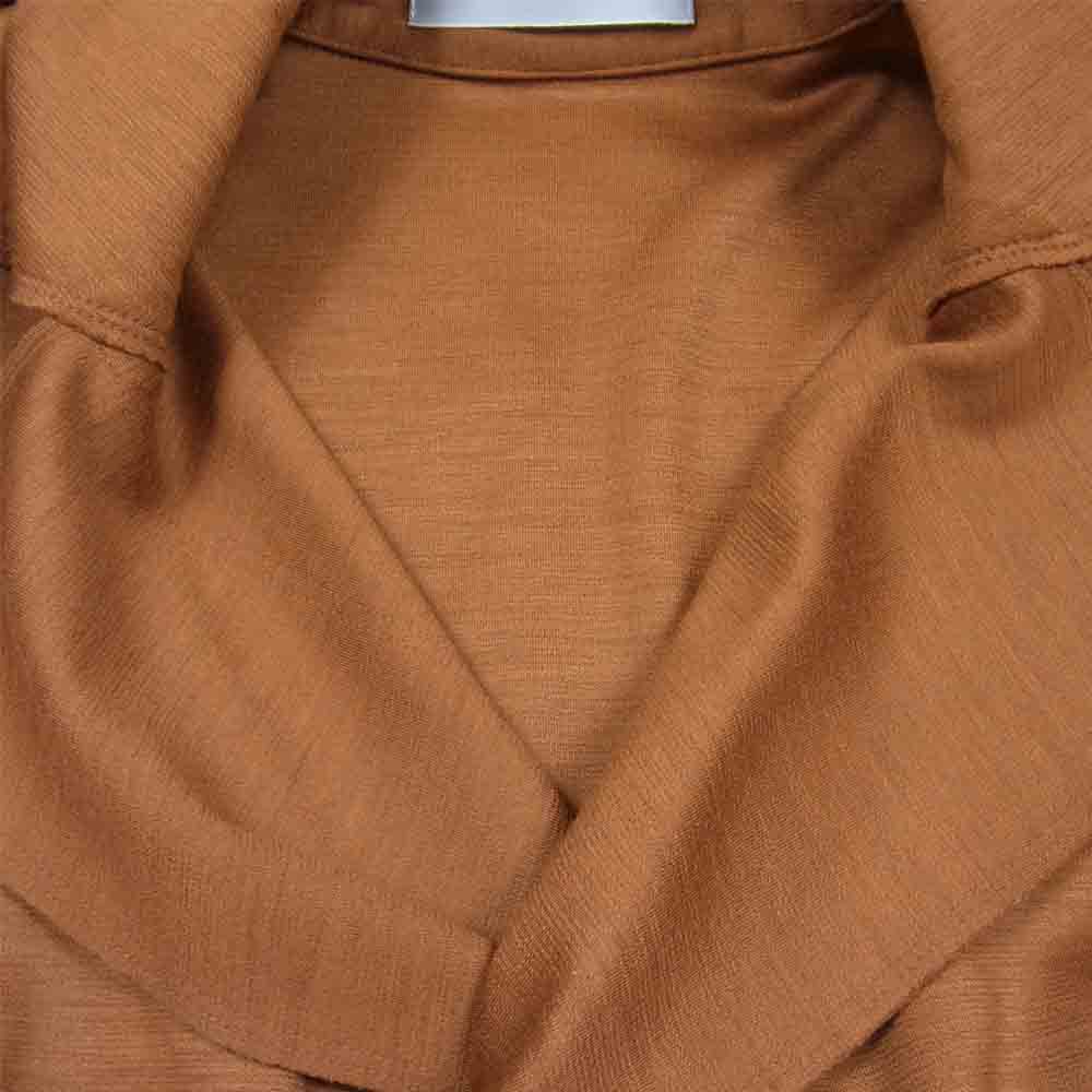 ISSEY MIYAKE イッセイミヤケ IM44JD510 ドルマンスリーブ ウール ジャージ ジャケット 橙茶系 2【中古】