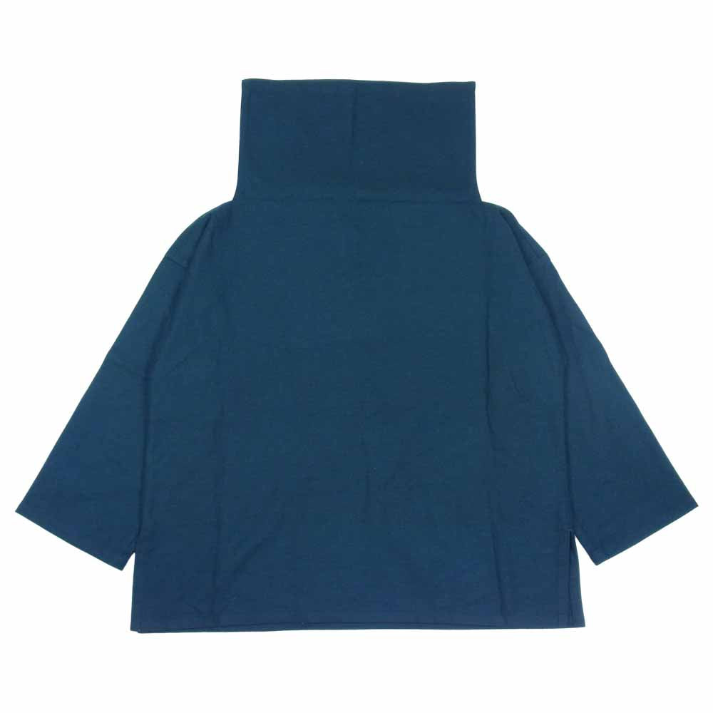 ISSEY MIYAKE イッセイミヤケ IL53FJ642 132 5. ウール ハイネック ワイド プルオーバー モスグリーン系 2【美品】【中古】