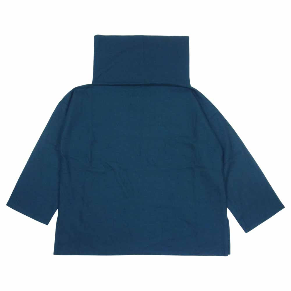 ISSEY MIYAKE イッセイミヤケ IL53FJ642 132 5. ウール ハイネック ワイド プルオーバー モスグリーン系 2【美品】【中古】