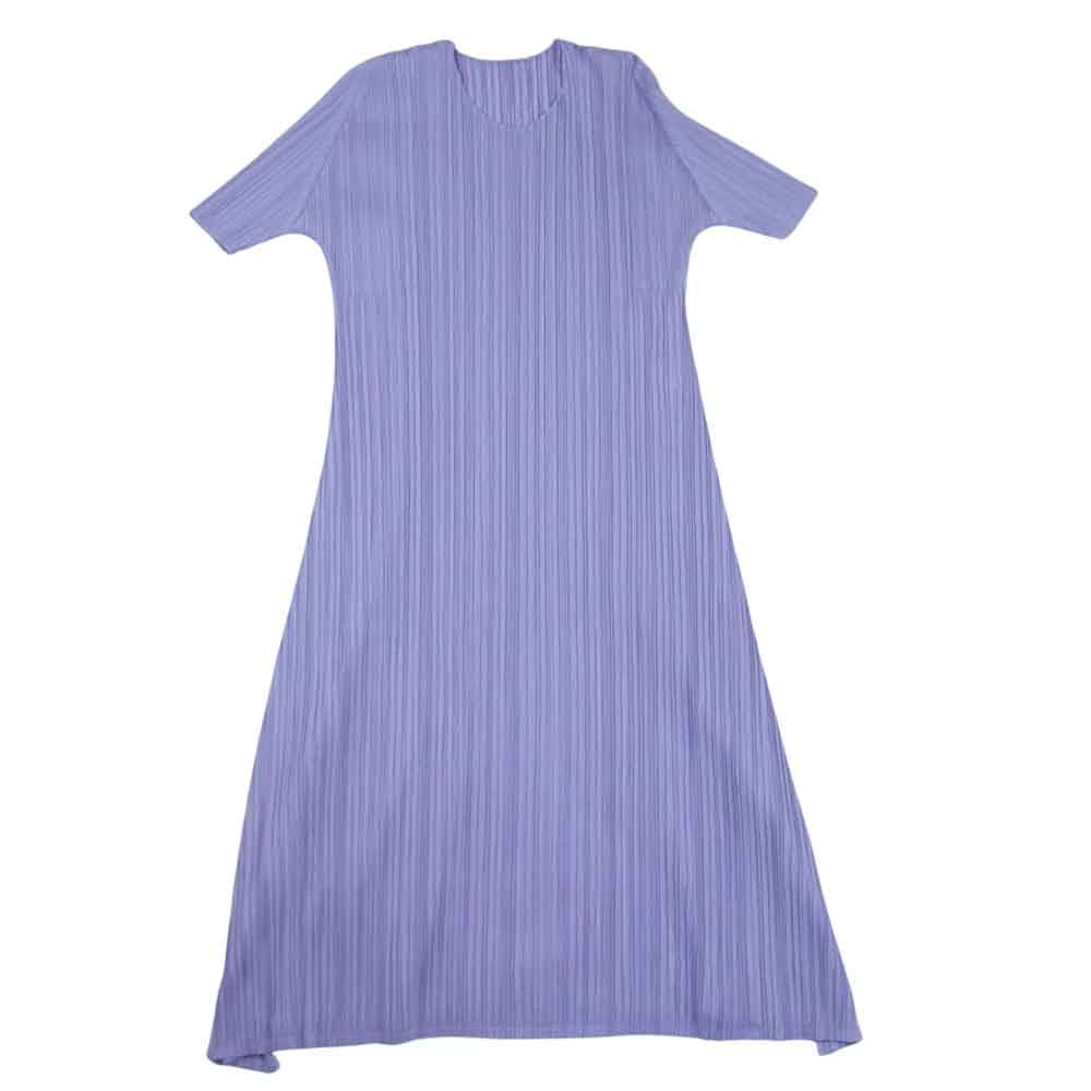 PLEATS PLEASE プリーツプリーズ イッセイミヤケ ISSAY MIYAKE プリーツ ワンピース パープル系 2【美品】【中古】