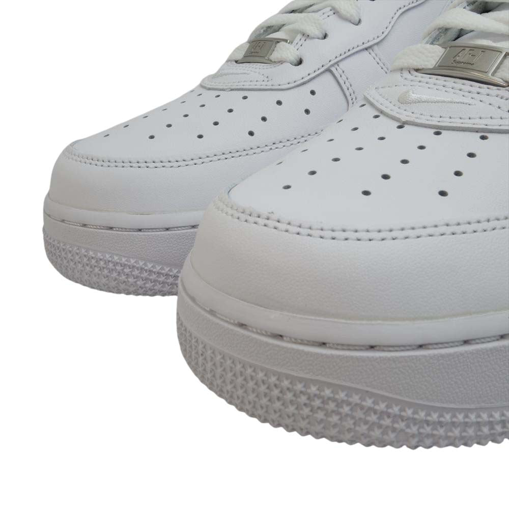 Supreme シュプリーム × NIKE ナイキ CU9225-100 AIR FORCE 1 Low エアフォース ワン ロー スニーカー ホワイト系 27.5ｃｍ【新古品】【未使用】【中古】